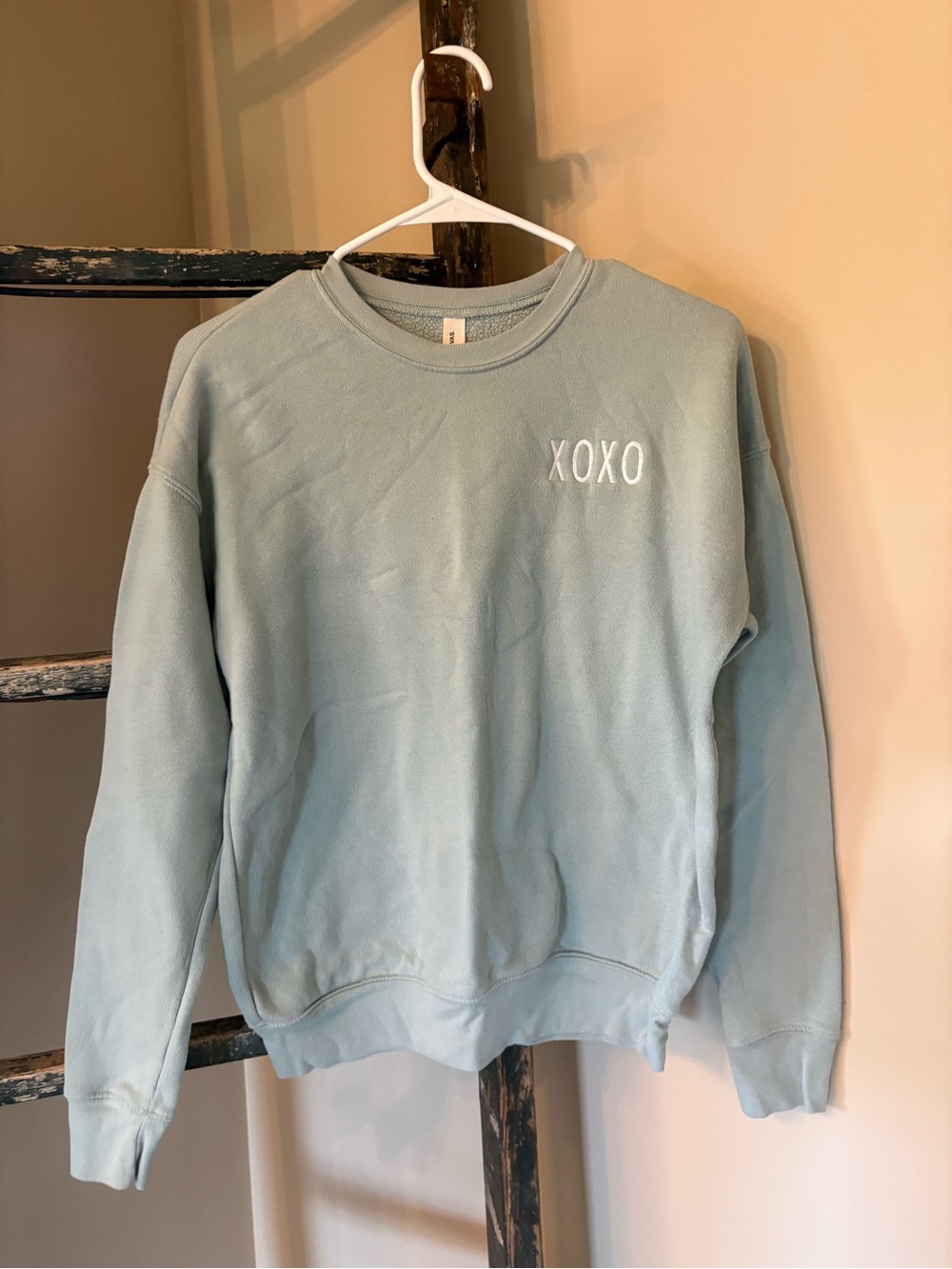 Bella Canvas XOXO Sweatshirt - Pale Blue